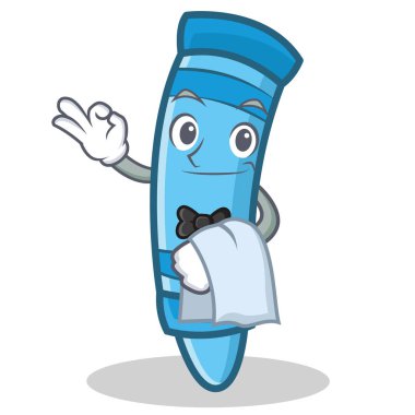 Garson mum boya karakter karikatür tarzı