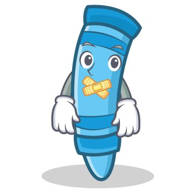 Sessiz mum boya karakter karikatür tarzı