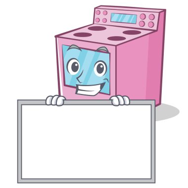 Yönetim Kurulu gazıyla sırıtarak karakter karikatür soba