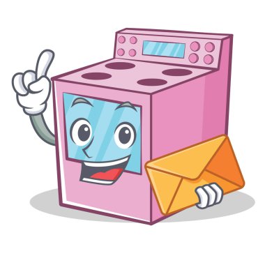 Zarf gaz sobası karakter karikatür