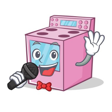 Gaz şarkı karakter karikatür soba