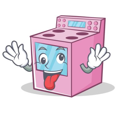 Deli gaz soba karakter karikatür