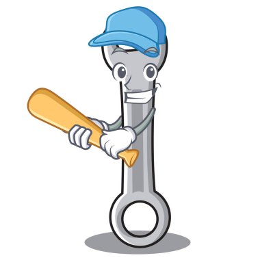 Oyun beysbol anahtar karakter karikatür tarzı