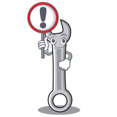 Oturum anahtar karakter karikatür tarzı ile