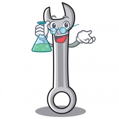 Profesör anahtar karakter karikatür tarzı