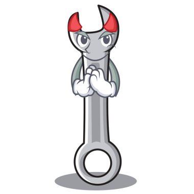 Şeytan anahtar karakter karikatür tarzı