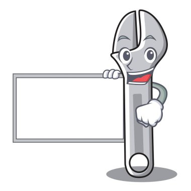 Yönetim Kurulu anahtarı karakter karikatür tarzı ile