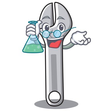 Profesör anahtar karakter karikatür tarzı