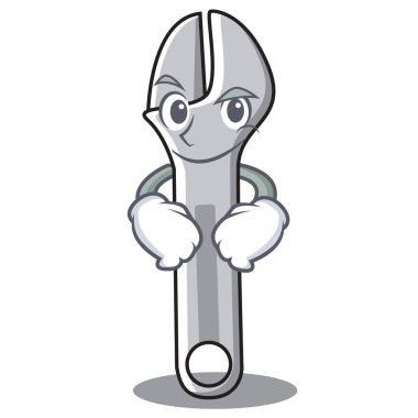 Smirking anahtarı karakter karikatür tarzı