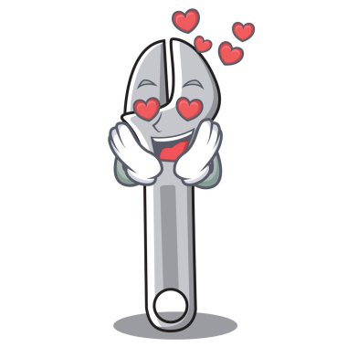 Aşk anahtarı karakter karikatür tarzı