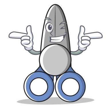 Wink makas karakter karikatür tarzı