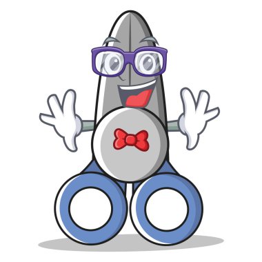 Geek makas karakter karikatür tarzı