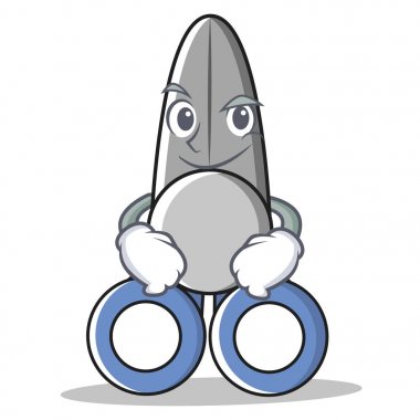 Smirking makas karakter karikatür tarzı