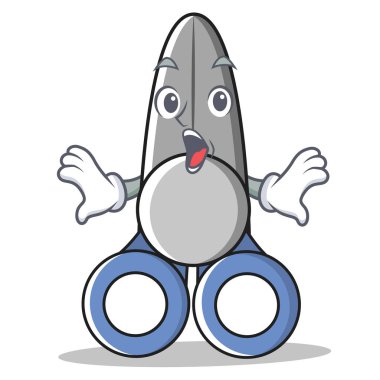 Sürpriz makas karakter karikatür tarzı