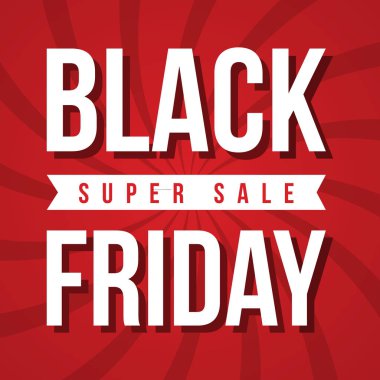 Kara Cuma satış yazıt tasarım şablonu