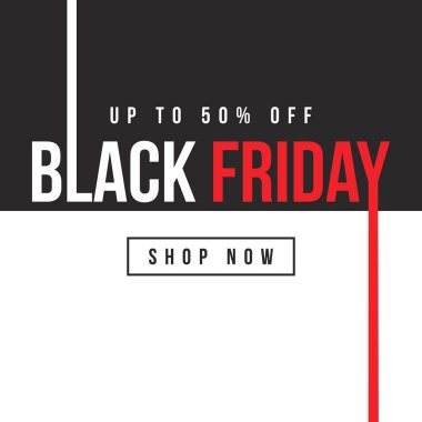 Siyah Cuma tasarım şablon arka plan