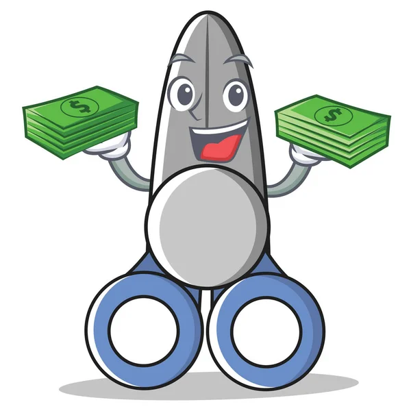 Para makas karakter karikatür tarzı ile