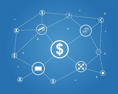 Bitcoin vektör çizim arka plan