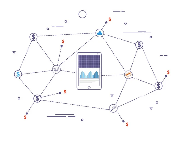 Bitcoin vektör çizim arka plan