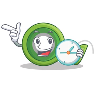 Saat yapışkan bant karakter karikatür ile