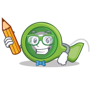 Öğrenci yapışkan bant karakter karikatür