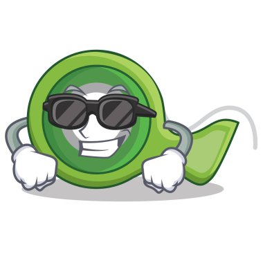 Süper cool yapışkan bant karakter karikatür