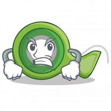 Kızgın yapışkan bant karakter karikatür