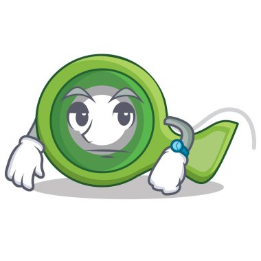 Bekleyen yapışkan bant karakter karikatür