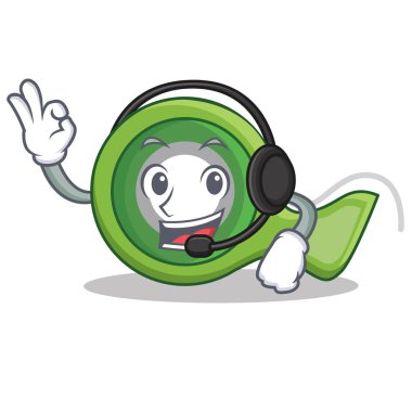 Kulaklık yapışkan bant karakter karikatür ile