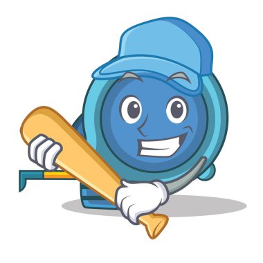 İskambil beyzbol mezura karakter karikatür