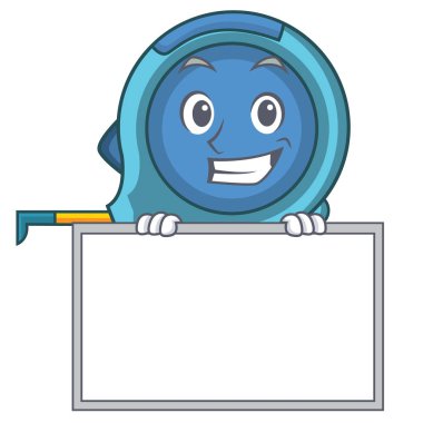 Yönetim Kurulu mezura karakter karikatür ile sırıtarak