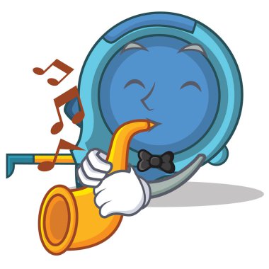 Trompet mezura karakter karikatür ile