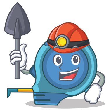 Madenci mezura karakter karikatür