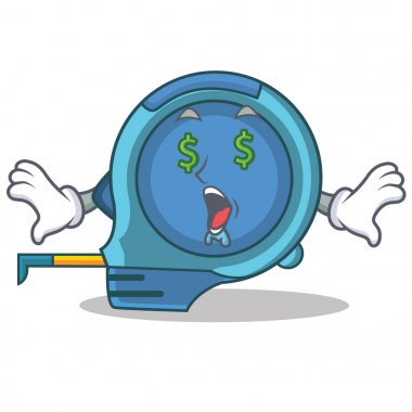 Para göz mezura karakter karikatür