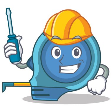 Otomotiv mezura karakter karikatür