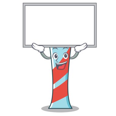 Tahta diş macunu karakter karikatür tarzı