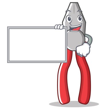 Yönetim Kurulu pense karakter karikatür tarzı ile