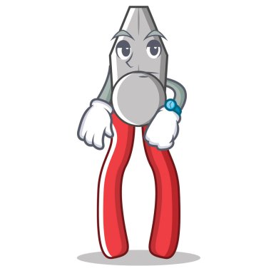 Pense karakter karikatür tarzı bekliyor