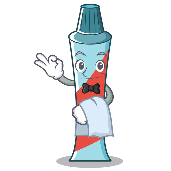 Dentifrice garçon personnage style dessin animé — Image vectorielle
