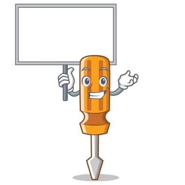 Yönetim Kurulu tornavida karakter karikatür tarzı getirmek