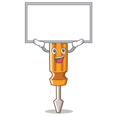 Yönetim Kurulu tornavida karakter karikatür tarzı