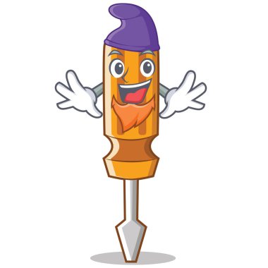 Elf tornavida karakter karikatür tarzı