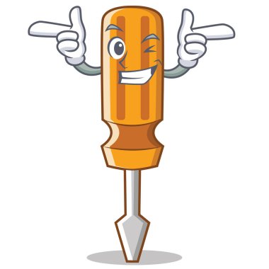 Wink tornavida karakter karikatür tarzı