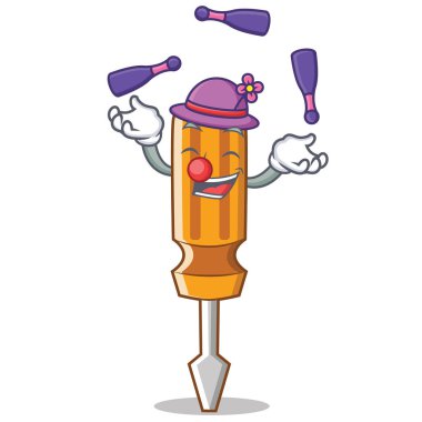 Tornavida karakter karikatür tarzı hokkabazlık