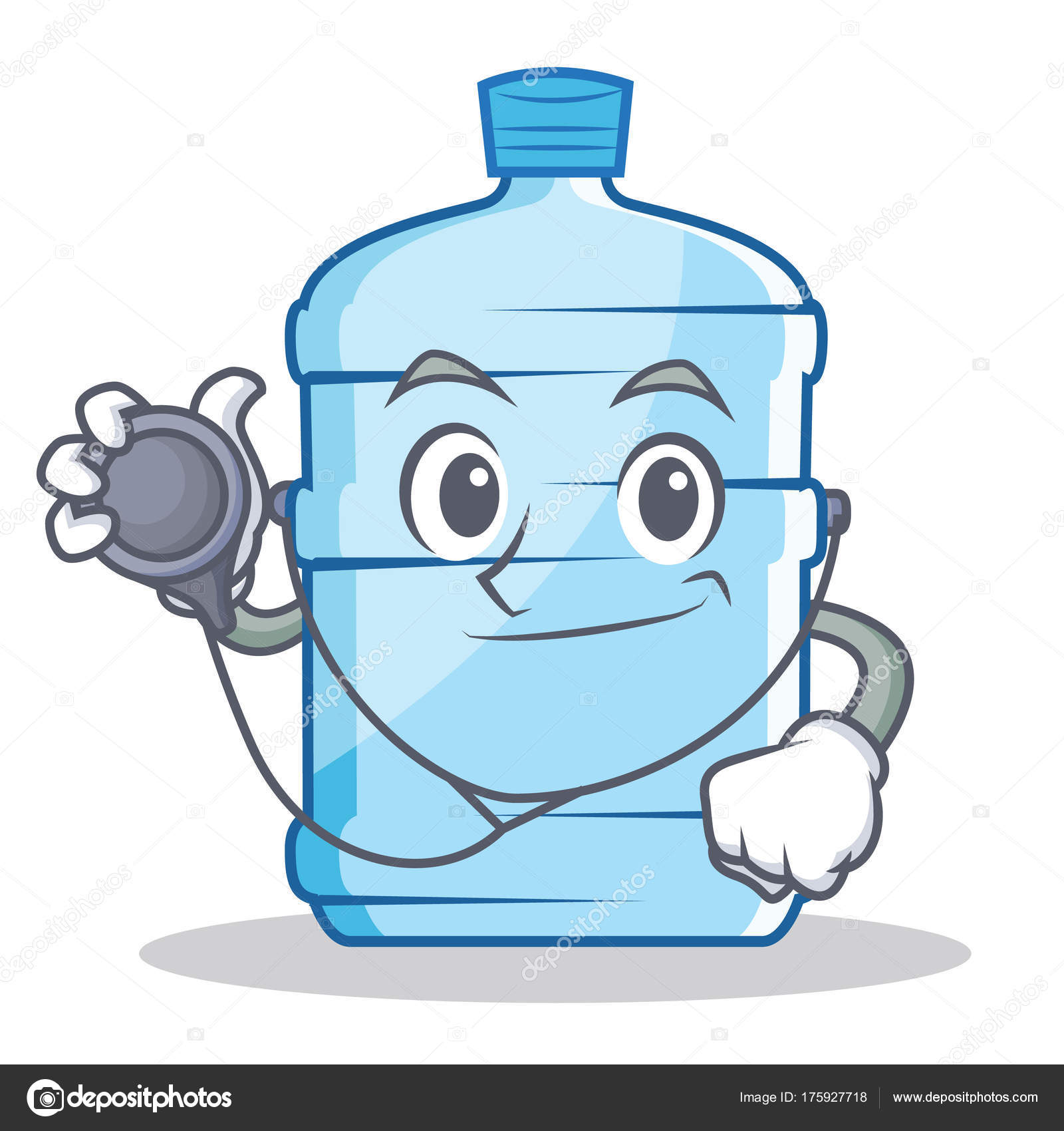Doctor gallon  character cartoon style  Stock Vector  