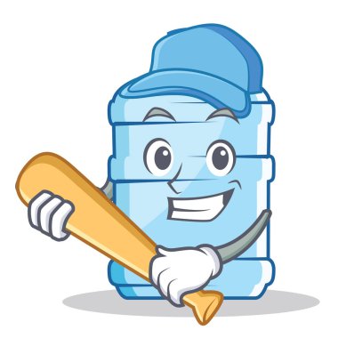 Oyun beysbol galon karakter karikatür tarzı