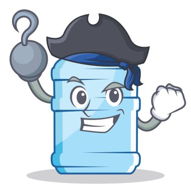 Korsan galon karakter karikatür tarzı