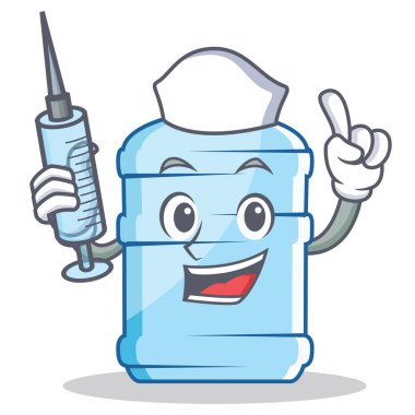 Hemşire galon karakter karikatür tarzı