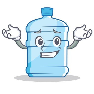 Sırıtan galon karakter karikatür tarzı