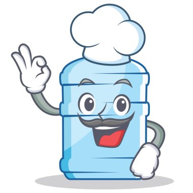 Şef galon karakter karikatür tarzı